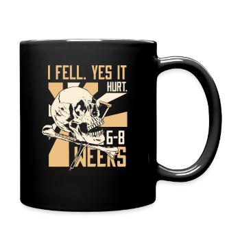 Rétablissement rapide fracture de l’os du pied cassé - Mug uni - noir - Droite