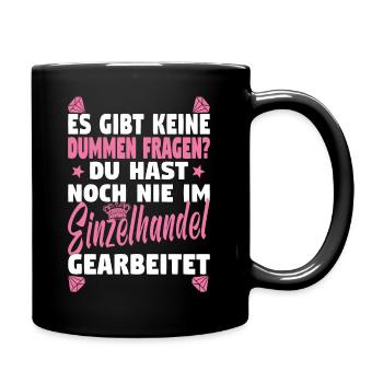 Verkäuferin Muttertag Einzelhandel Verkäufer - Tasse einfarbig - Schwarz - Rechts