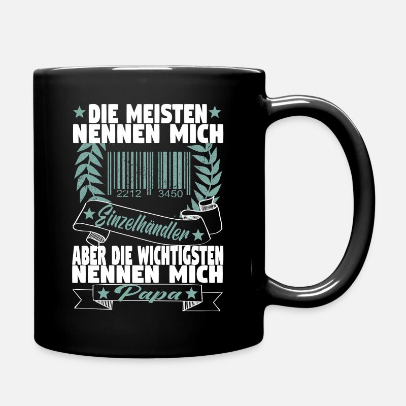 Verkäufer Vatertag Einzelhandel Einzelhändler Papa - Tasse einfarbig - Schwarz