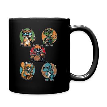 Cool design for children with kawaii manga motifs - Full Colour Mug - black - Right