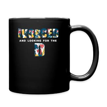 Ivorcé et à la recherche du t-shirt divorcé D - Mug uni - noir - Droite