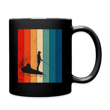 Kayak fishing and kayak fishing - Full Colour Mug - black - Right