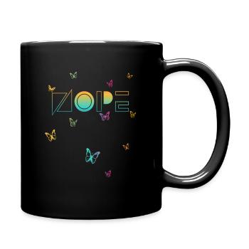 NOPE - sei kein ja-Sager! - Tasse einfarbig - Schwarz - Rechts