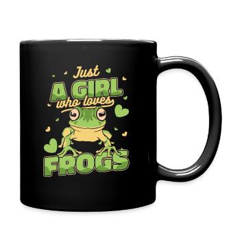 Crapaud grenouille - Mug uni - noir - Droite
