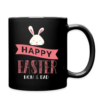 Happy Easter - Full Colour Mug - black - Right