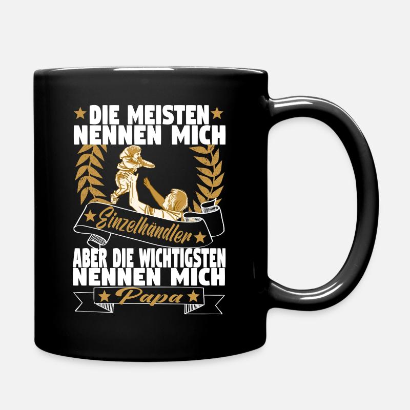 Verkäufer Vatertag Einzelhandel Einzelhändler Papa - Tasse einfarbig - Schwarz