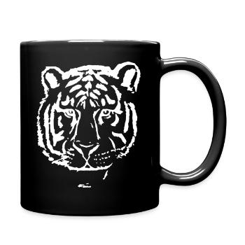 Tiger Head King Tiger Bengal Gift - Full Colour Mug - black - Right
