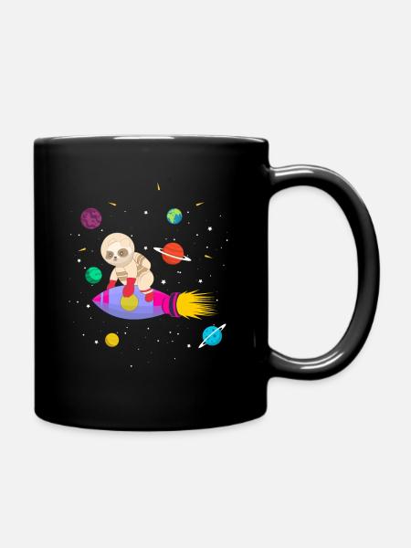Zukünftiger Astronaut Pandabär - Tasse einfarbig - Schwarz