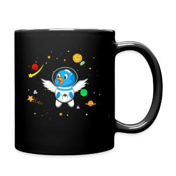 Dog breeder astronaut - Full Colour Mug - black - Right