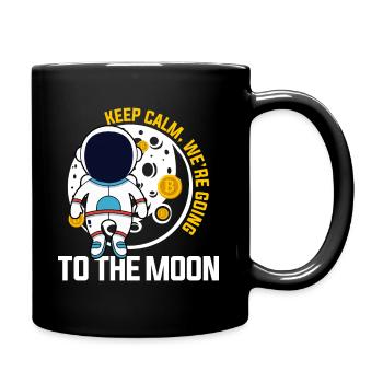 Restez calme Envolons-nous vers la lune - Krypto - Mug uni - noir - Droite