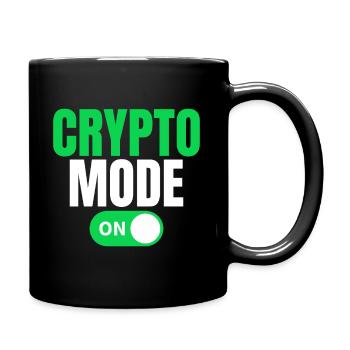 Krypto Modus Ein - Tasse einfarbig - Schwarz - Rechts