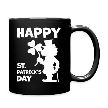 Chemise de la Saint-Patrick - Mug uni - noir - Droite