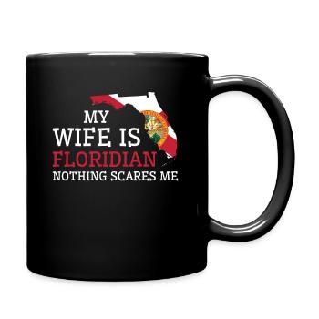 Nichts macht mir Angst Floridian Frau Florida - Tasse einfarbig - Schwarz - Rechts