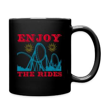PROFITEZ DES MANÈGES - Mug uni - noir - Droite