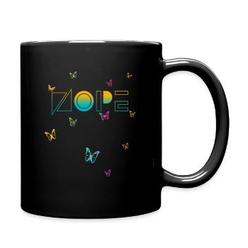 NOPE - sei kein ja-Sager! - Tasse einfarbig - Schwarz - Rechts