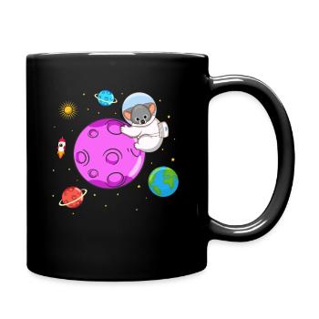 Koala-Liebhaber Koala-Flüsterer Pflanzenfresser - Tasse einfarbig - Schwarz - Rechts