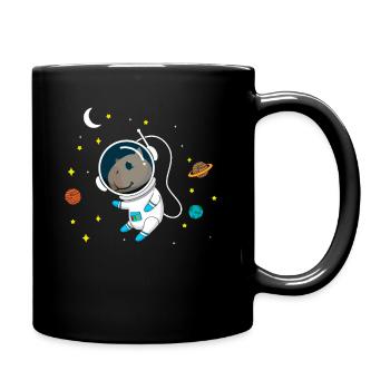 Cobaye de l’astronaute Capybara - Mug uni - noir - Droite