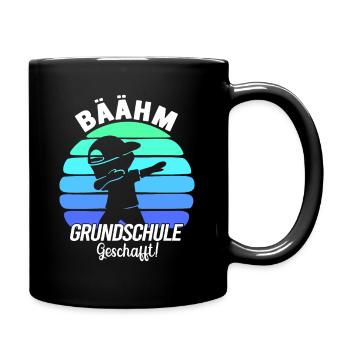 Grundschule Geschafft 2026 Grundschule Abschied - Tasse einfarbig - Schwarz - Rechts