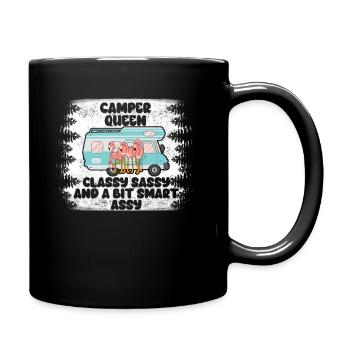 Camper Queen Classy Sassy And A Bit Smart Assy - Full Colour Mug - black - Right