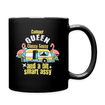 Camper Queen Classy Sassy And A Bit Smart Assy - Full Colour Mug - black - Right