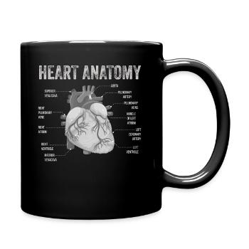 Parts Of Heart - Full Colour Mug - black - Right