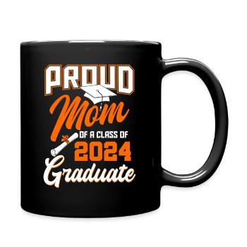 Proud mother of the graduating class of 2024 - Full Colour Mug - black - Right