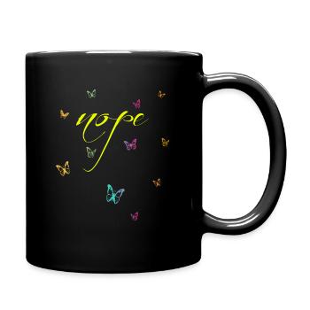 NOPE - sei kein ja-Sager! - Tasse einfarbig - Schwarz - Rechts