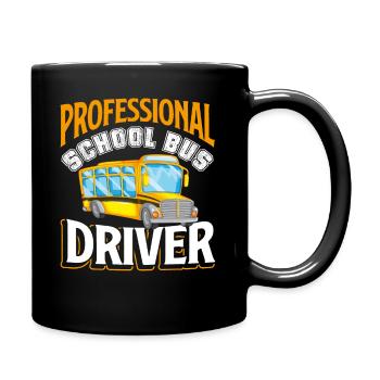 School Bus Driver Professional School Bus Driver - Full Colour Mug - black - Right