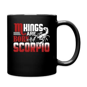Scorpio Kings Born as Scorpio - Full Colour Mug - black - Right