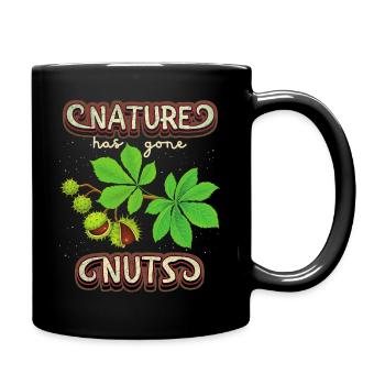Automne, Châtaignier, Automne, Protection de l’environnement, Conservation de la nature - Mug uni - noir - Droite