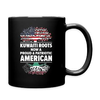 Geboren in Kuwait Kuwait Amerikaner USA - Tasse einfarbig - Schwarz - Rechts
