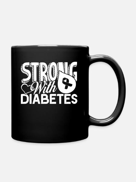 Strong With Diabetes - Full Colour Mug - black