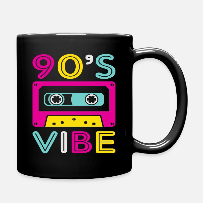 90s Vibes - Full Colour Mug - black