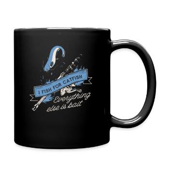 Poisson-chat Pêche au poisson-chat - Mug uni - noir - Droite