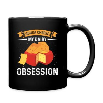 Gouda Obsession Cheese Addiction Cheese - Mug uni - noir - Droite