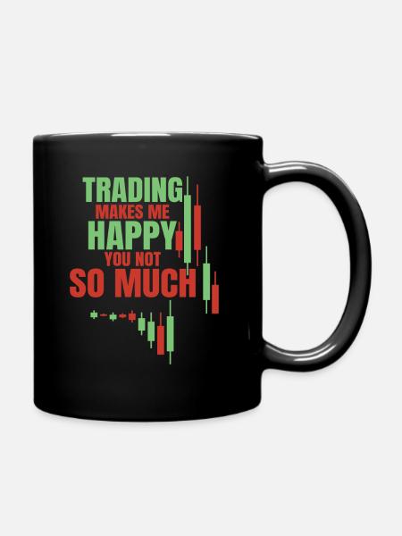 Trading d’actions Trader Exchange Trading d’actions - Mug uni - noir