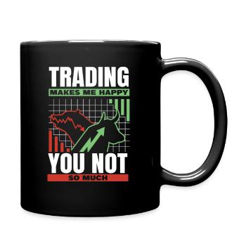 Trading d’actions Trader Exchange Trading d’actions - Mug uni - noir - Droite