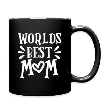 World's Best Mom - Full Colour Mug - black - Right