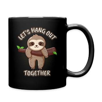 Paresse, paresseux, drôle de dicton, traînons - Mug uni - noir - Droite