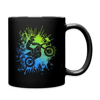Motocross Vélo Motocycliste Garçons Moto - Mug uni - noir - Droite