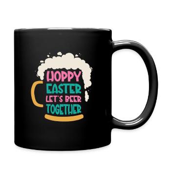 Lapins de Pâques Bière à boire Lapin de vacances - Mug uni - noir - Droite