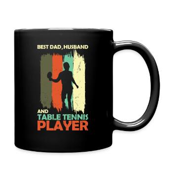 Tischtennisspieler Tischtennis Dad - Tasse einfarbig - Schwarz - Rechts