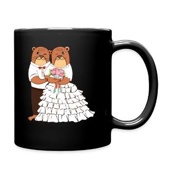 Hochzeit Andere Otter-Liebhaber Tier Meeresbiologe - Tasse einfarbig - Schwarz - Rechts
