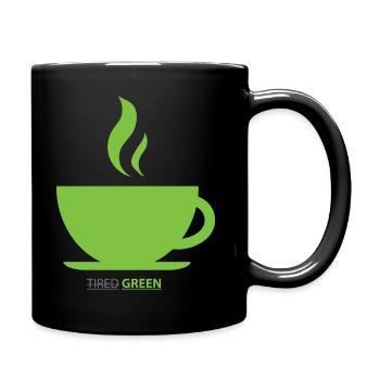 Tired?Green - Full Colour Mug - black - Right