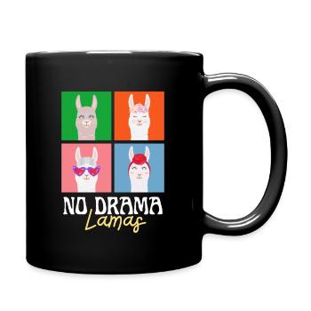 No Drama Lama - Full Colour Mug - black - Right