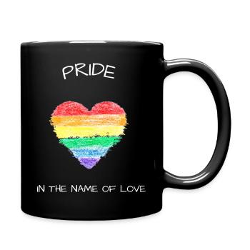 Stolz im Namen der Liebe - Pride Monat 2023 - Tasse einfarbig - Schwarz - Rechts