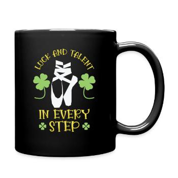 Ballet de la Saint-Patrick Danseur Shamrock Clover - Mug uni - noir - Droite