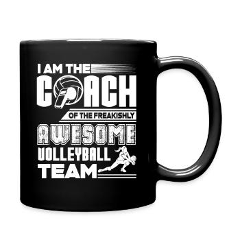 Volleyball Proud Coach Of Awesome Volleyball Team - Full Colour Mug - black - Right