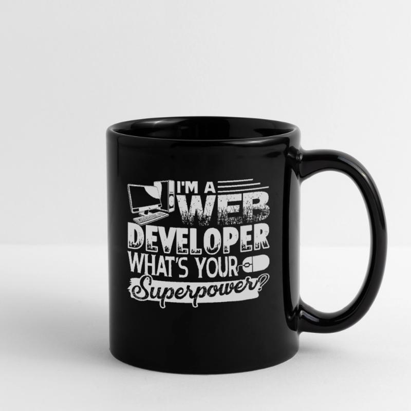 Web Developer Web Developer Superpower Full Colour Mug