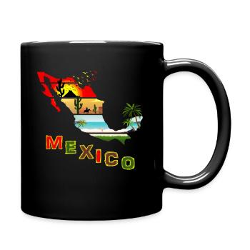 Mexico Sunset Summer - Full Colour Mug - black - Right